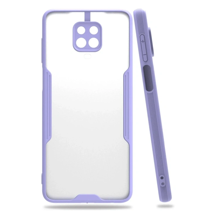 Mey İthalat®   Redmi Note 9S Kılıf Platin Silikon - Lila