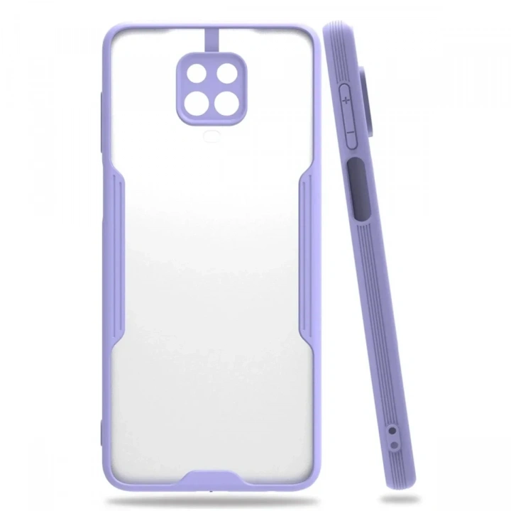 Mey İthalat®   Redmi Note 9S Kılıf Platin Silikon - Lila