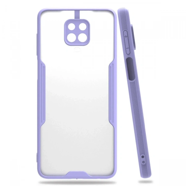 Mey İthalat®   Redmi Note 9S Kılıf Platin Silikon - Lila