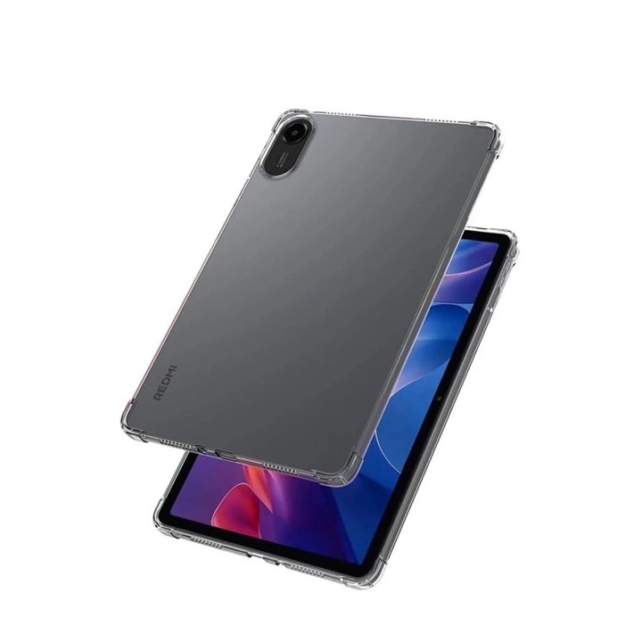 Mey İthalat®   Redmi Pad 2 Kılıf Anti Shock Tablet Silikon - Şeffaf