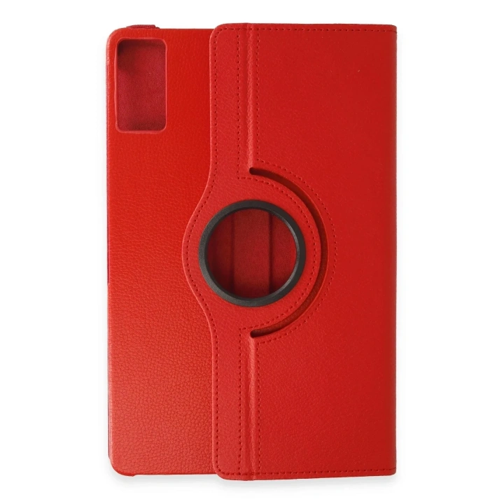 Mey İthalat®   Redmi Pad Kılıf 360 Tablet Deri Kılıf - Kırmızı