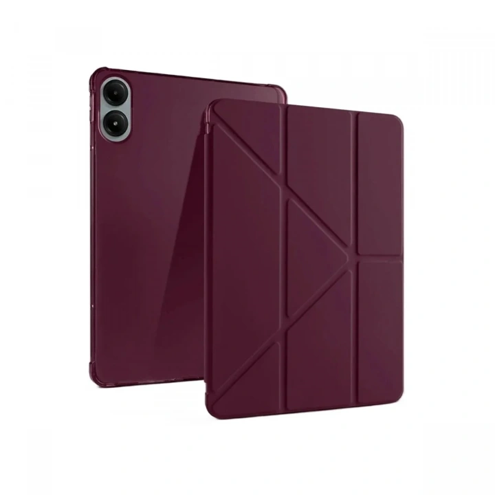Mey İthalat®   Redmi Pad Pro 12.1 Kılıf Kalemlikli Mars Tablet Kılıfı - Mürdüm
