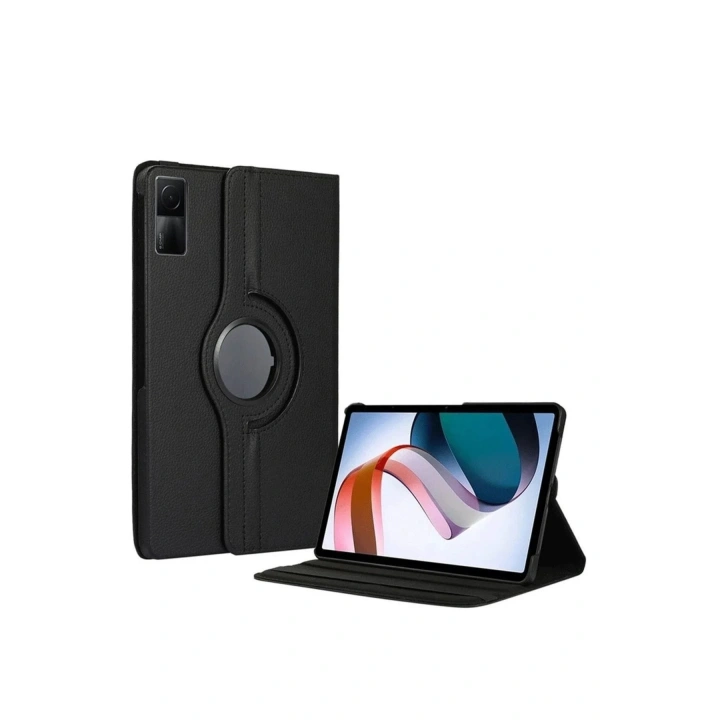 Mey İthalat®   Redmi Pad SE 4G Kılıf 360 Tablet Deri Kılıf - Siyah