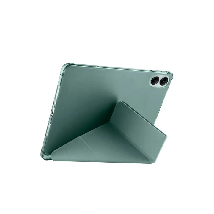Mey İthalat®   Redmi Pad SE 4G Kılıf Kalemlikli Mars Tablet Kılıfı - Koyu Yeşil