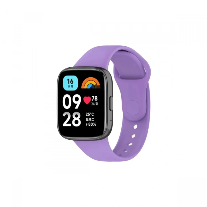 Mey İthalat®   Redmi Watch 3 Active Klasik Kordon - Lila