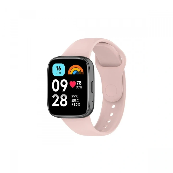 Mey İthalat®   Redmi Watch 3 Active Klasik Kordon - Pudra