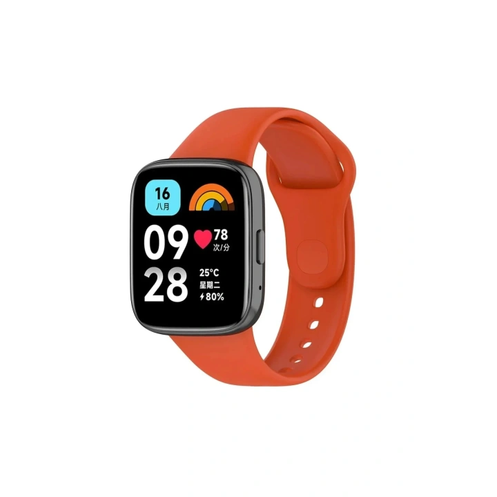 Mey İthalat®   Redmi Watch 3 Active Klasik Kordon - Turuncu