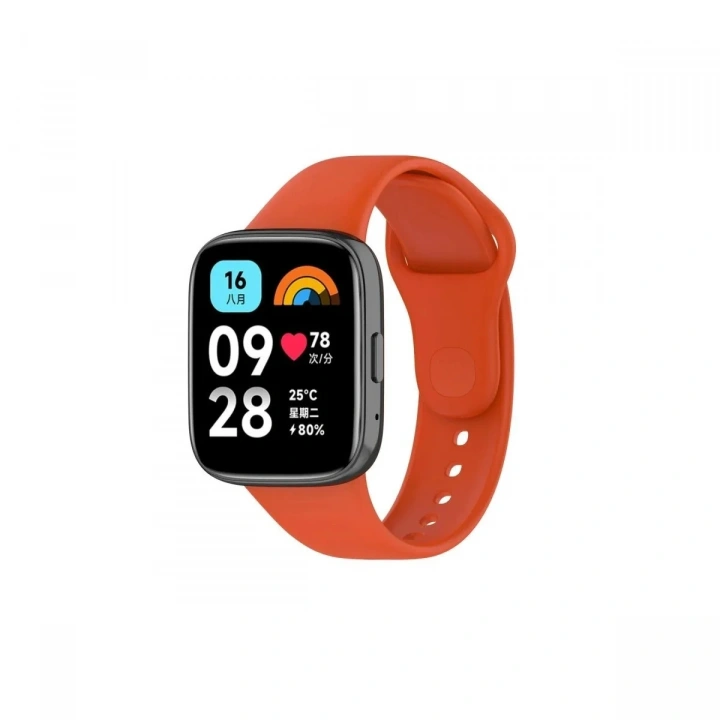 Mey İthalat®   Redmi Watch 3 Active Klasik Kordon - Turuncu