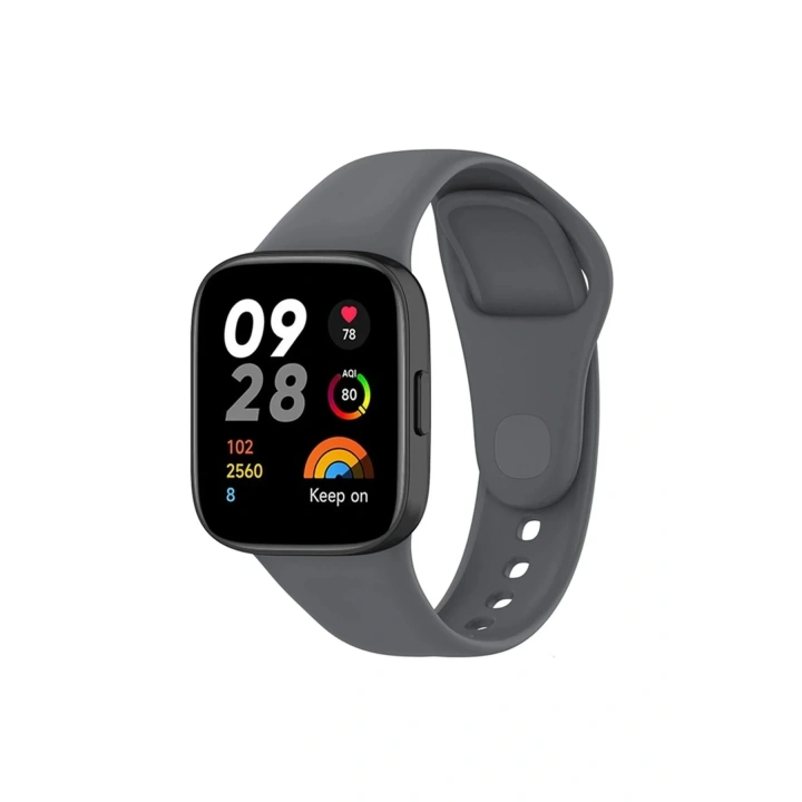 Mey İthalat®   Redmi Watch 3 Klasik Kordon - Füme