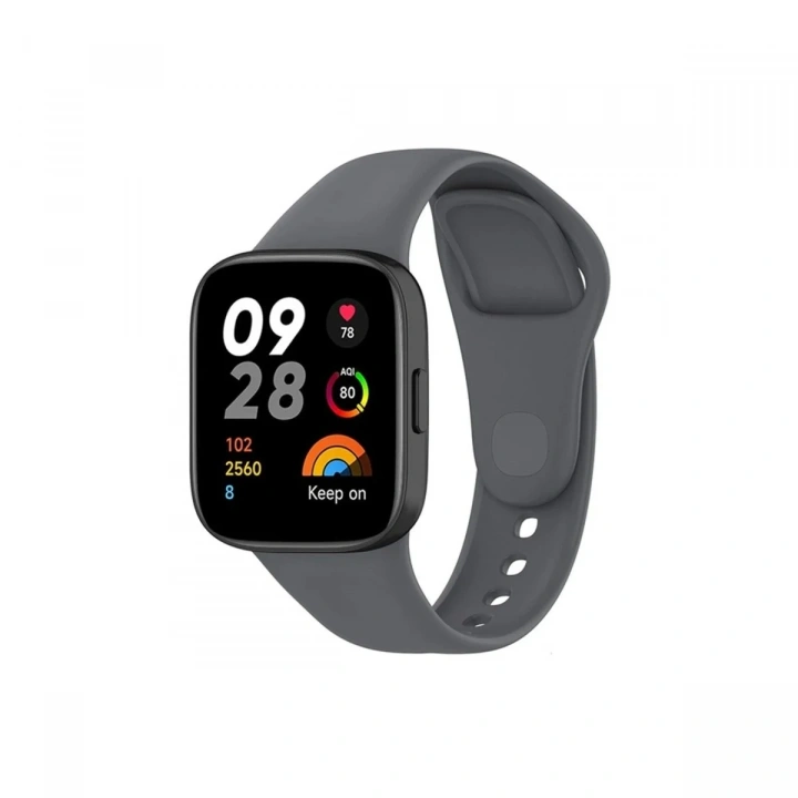 Mey İthalat®   Redmi Watch 3 Klasik Kordon - Füme