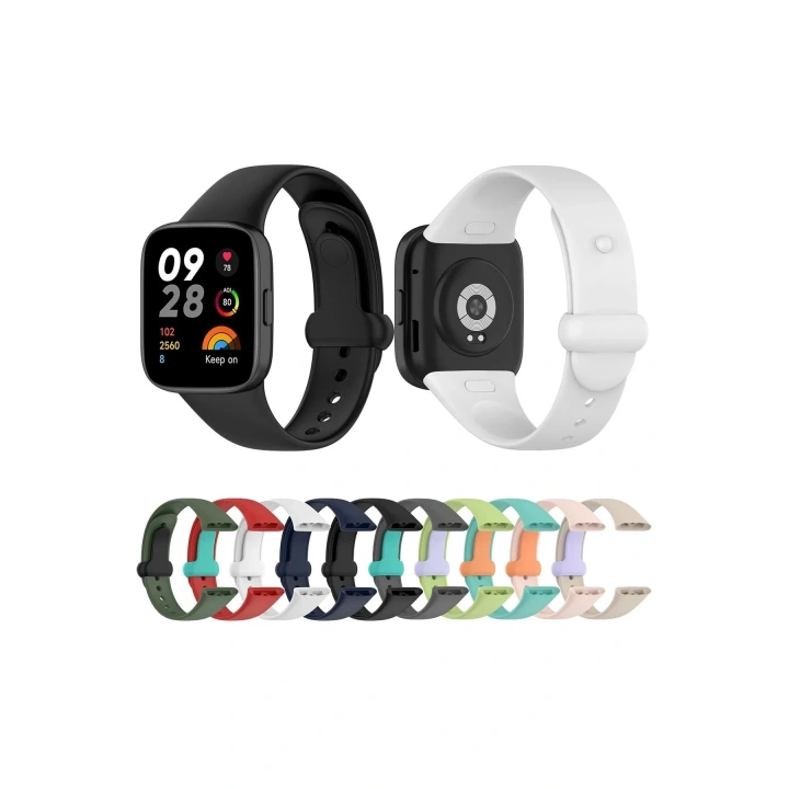 Mey İthalat®   Redmi Watch 3 Origin Silikon Kordon - Bej