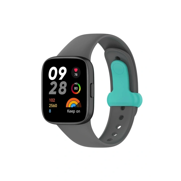 Mey İthalat®   Redmi Watch 3 Origin Silikon Kordon - Füme