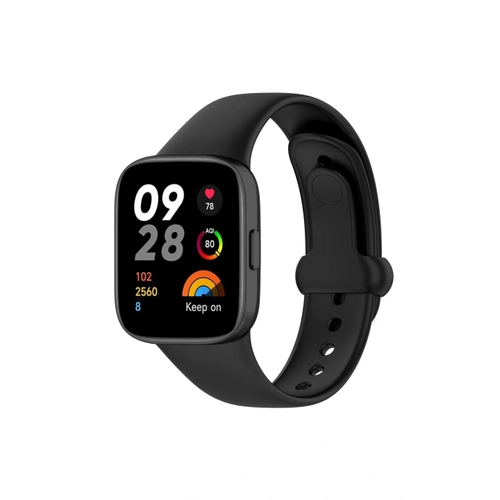 Mey İthalat®   Redmi Watch 3 Origin Silikon Kordon - Siyah