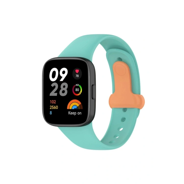 Mey İthalat®   Redmi Watch 3 Origin Silikon Kordon - Turkuaz
