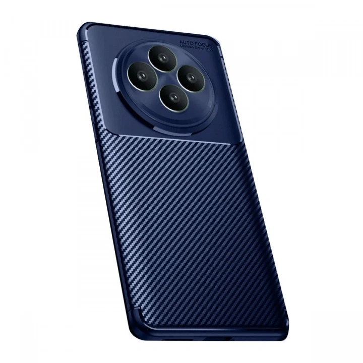 Mey İthalat®   Reno 11 FS Kılıf Auto Focus Karbon Kapak - Lacivert