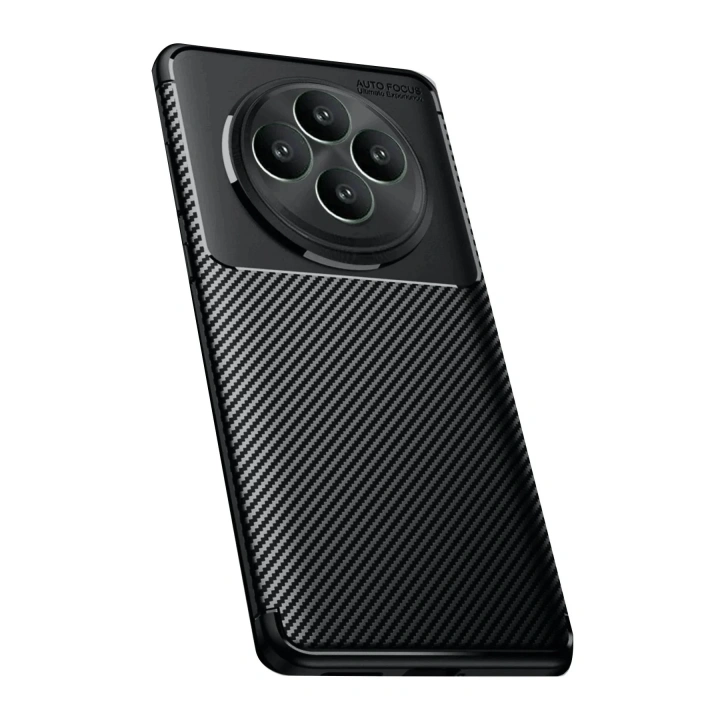 Mey İthalat®   Reno 11 FS Kılıf Auto Focus Karbon Kapak - Siyah