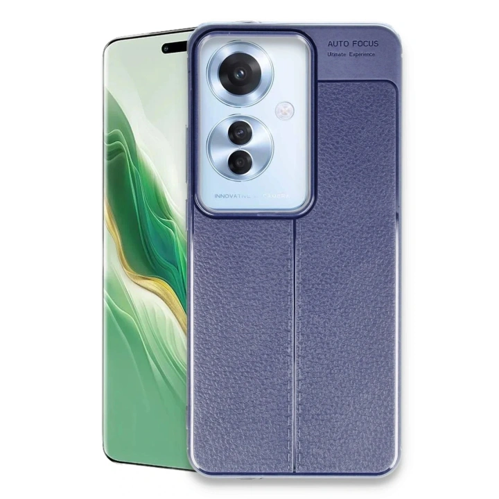 Mey İthalat®   Reno 11F Kılıf Auto Focus Kapak - Lacivert
