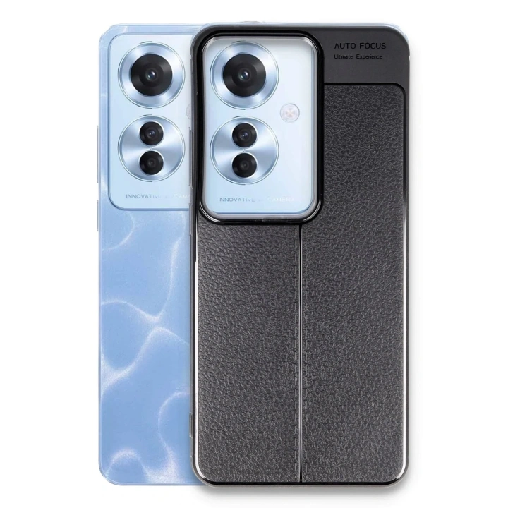 Mey İthalat®   Reno 11F Kılıf Auto Focus Kapak - Siyah