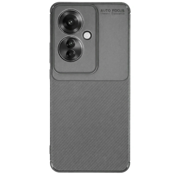 Mey İthalat®   Reno 11F Kılıf Auto Focus Karbon Kapak - Gri