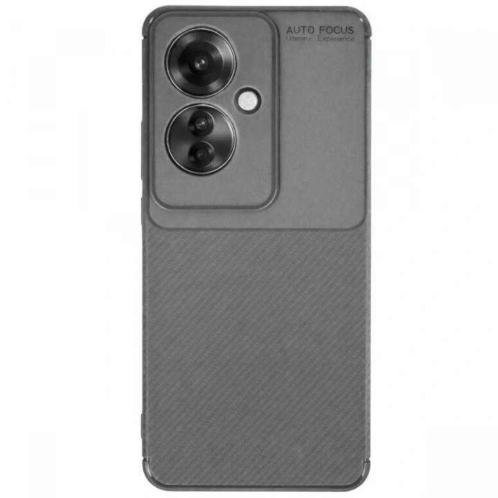 Mey İthalat®   Reno 11F Kılıf Auto Focus Karbon Kapak - Gri