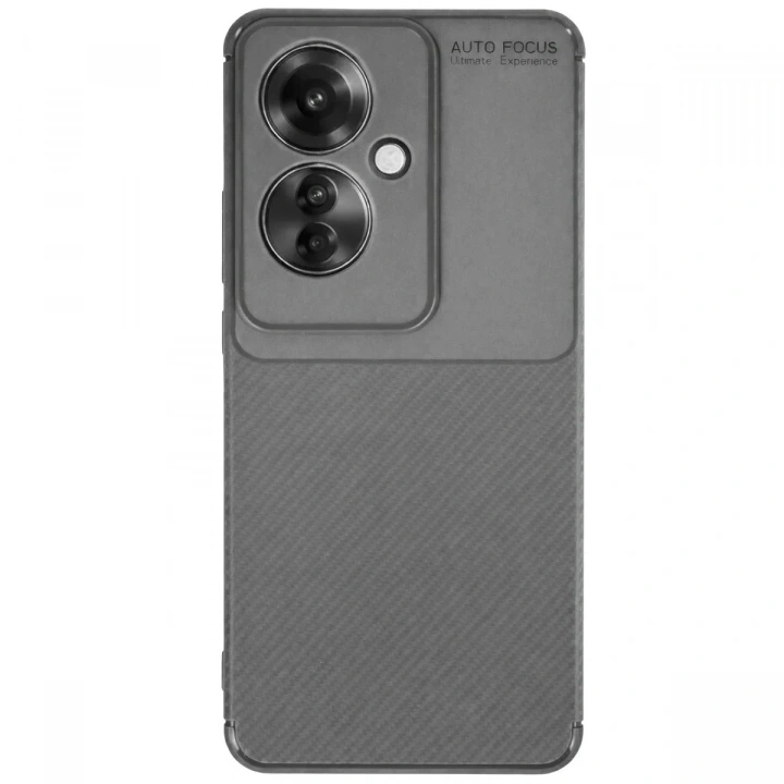 Mey İthalat®   Reno 11F Kılıf Auto Focus Karbon Kapak - Gri