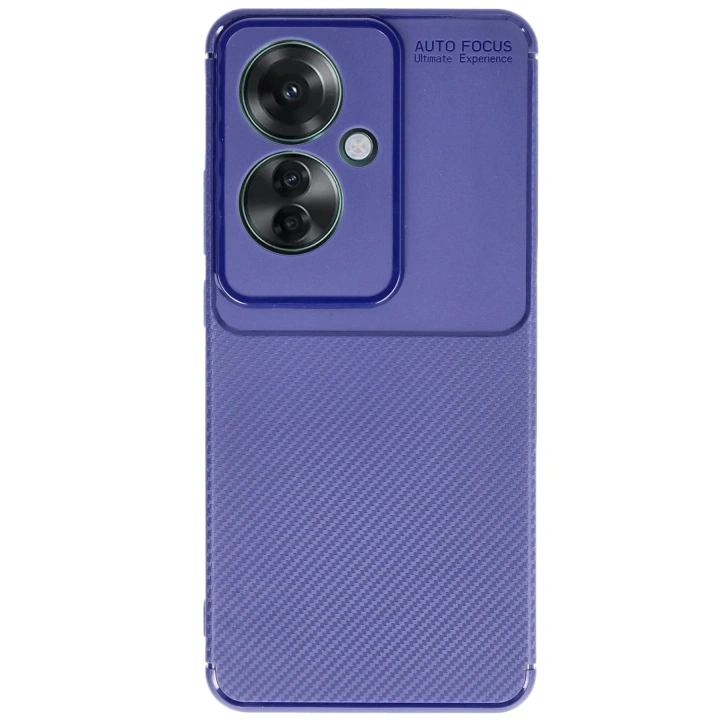 Mey İthalat®   Reno 11F Kılıf Auto Focus Karbon Kapak - Lacivert