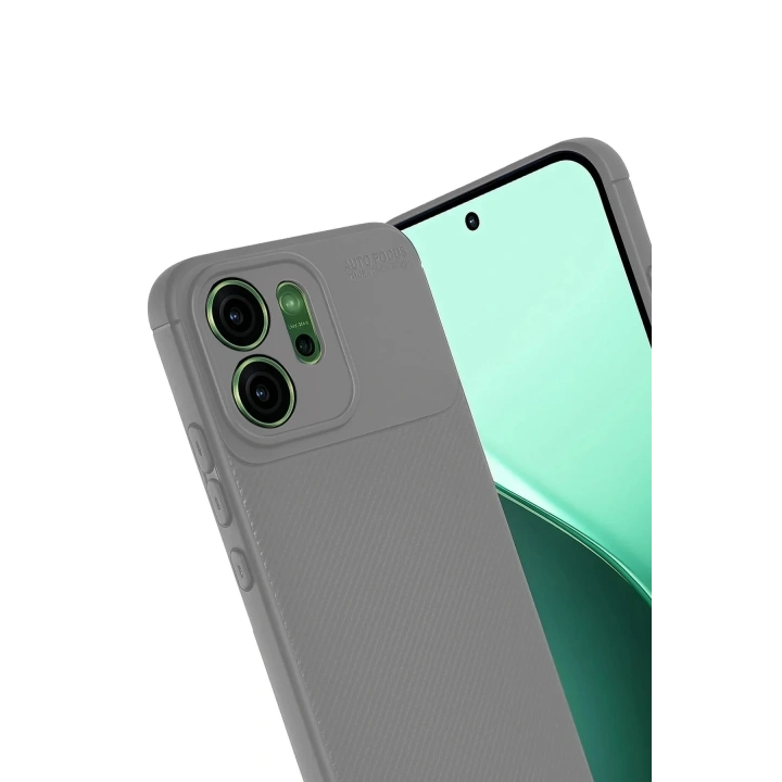 Mey İthalat®   Reno 14 Auto Focus Karbon Kapak - Gri