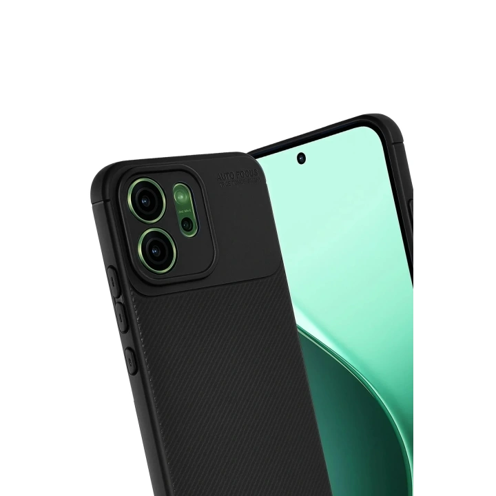 Mey İthalat®   Reno 14 Auto Focus Karbon Kapak - Siyah