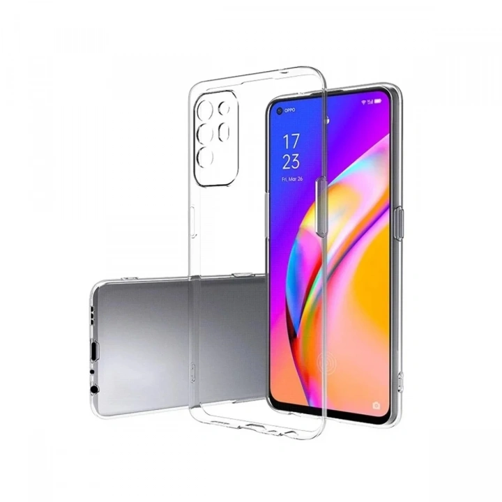 Mey İthalat®   Reno 5 Lite Kılıf Lüx Şeffaf Silikon