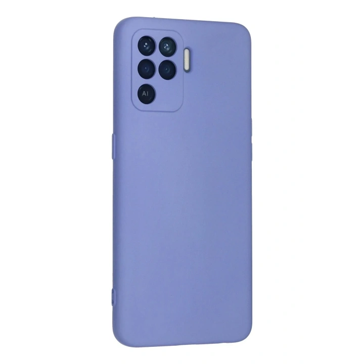 Mey İthalat®   Reno 5 Lite Kılıf Nano içi Kadife Silikon - Lila
