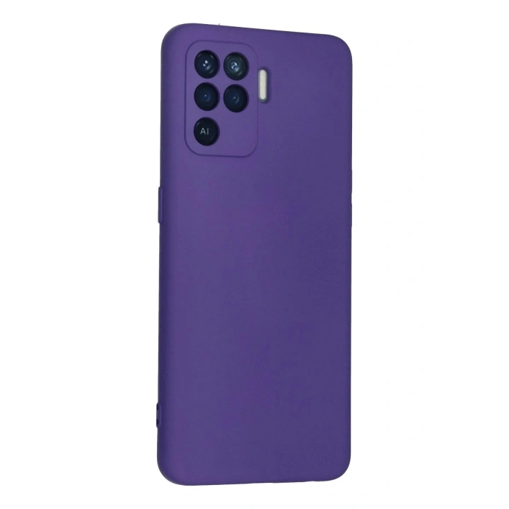 Mey İthalat®   Reno 5 Lite Kılıf Nano içi Kadife Silikon - Mor