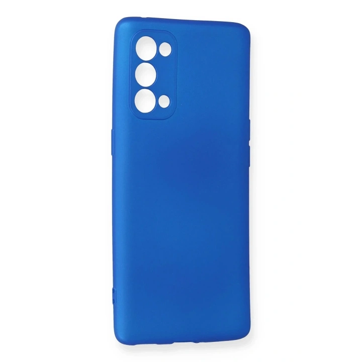 Mey İthalat®   Reno 5 Pro Kılıf First Silikon - Mavi