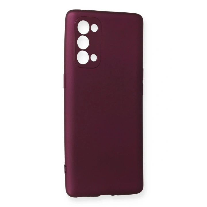 Mey İthalat®   Reno 5 Pro Kılıf First Silikon - Mürdüm