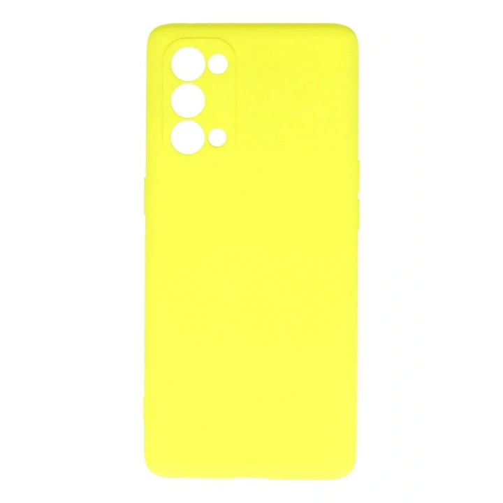 Mey İthalat®   Reno 5 Pro Kılıf First Silikon - Sarı