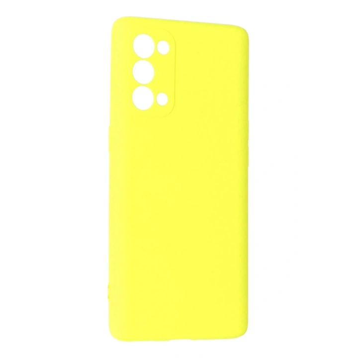 Mey İthalat®   Reno 5 Pro Kılıf First Silikon - Sarı