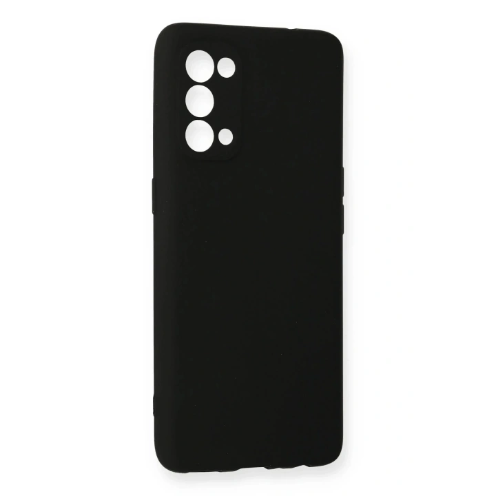 Mey İthalat®   Reno 5 Pro Kılıf First Silikon - Siyah