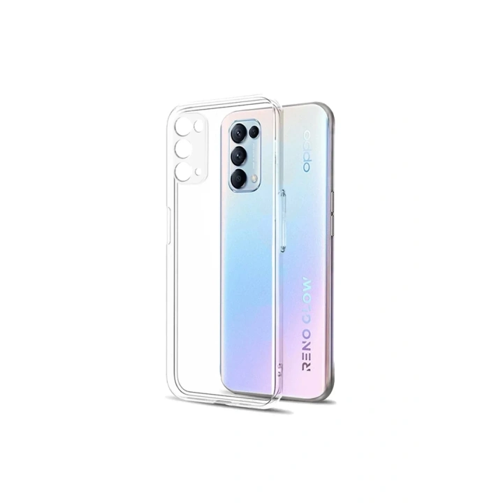 Mey İthalat®   Reno 5 Pro Kılıf Lüx Şeffaf Silikon