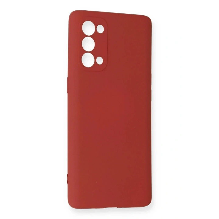 Mey İthalat®   Reno 5 Pro Kılıf Nano içi Kadife Silikon - Kiremit