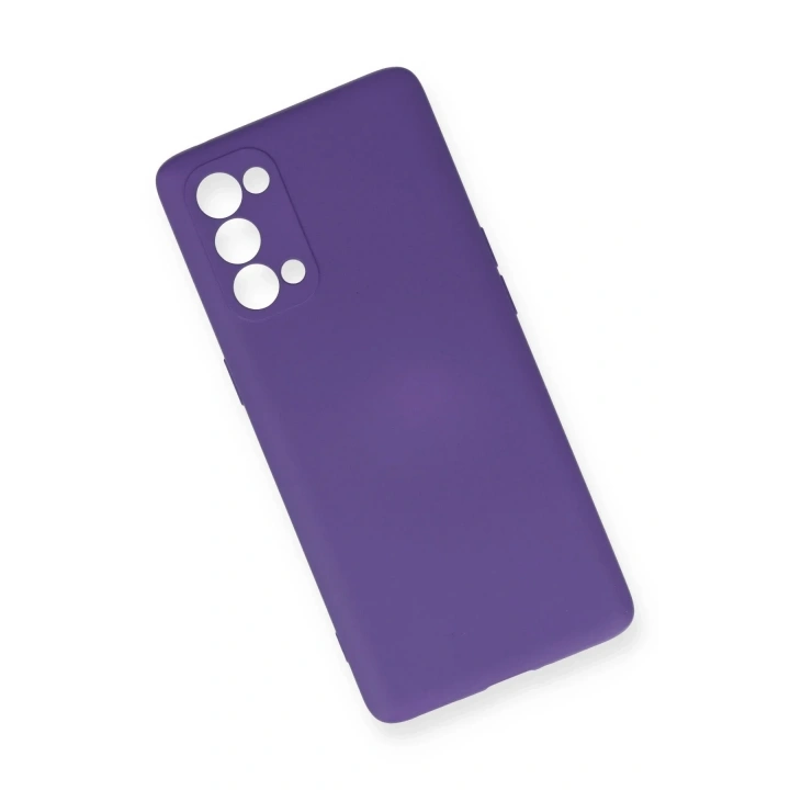 Mey İthalat®   Reno 5 Pro Kılıf Nano içi Kadife Silikon - Mor