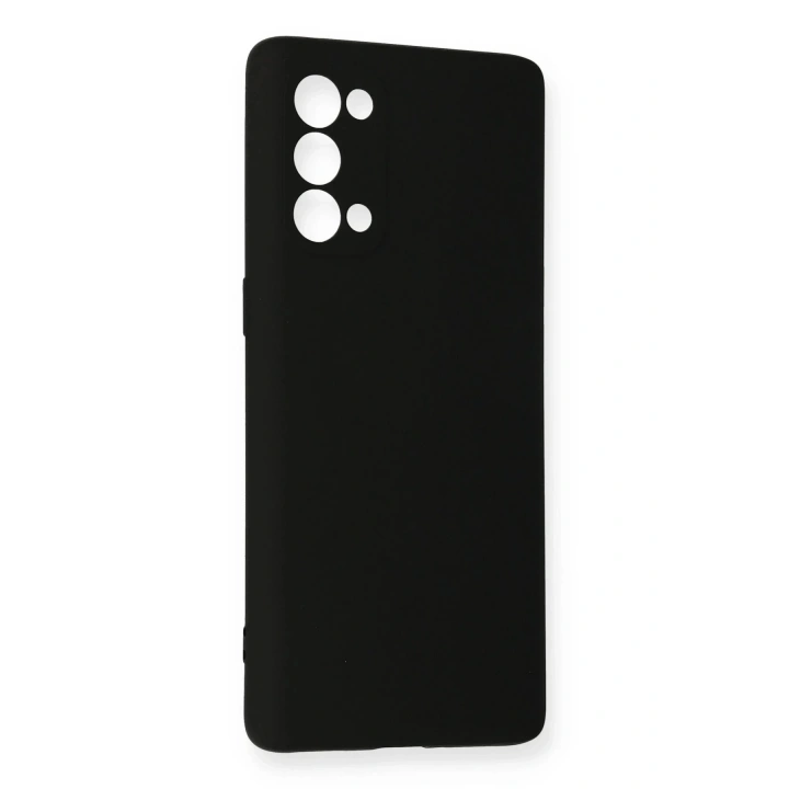 Mey İthalat®   Reno 5 Pro Kılıf Nano içi Kadife Silikon - Siyah