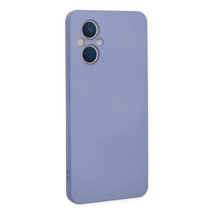 Mey İthalat®   Reno 7 Lite Kılıf Nano içi Kadife Silikon - Lila