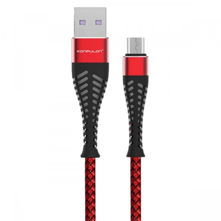 Mey İthalat®  S61 Micro USB Kablo 1.2M 2.1A - Kırmızı