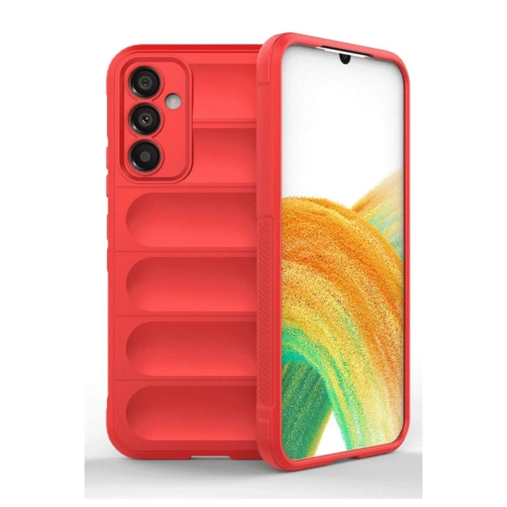 Mey İthalat®  Samsung A36 Kılıf Optimum Silikon - Kırmızı