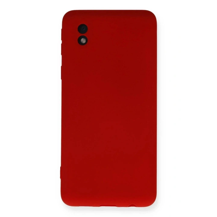 Mey İthalat®  Samsung Galaxy A01 Core Kılıf Nano içi Kadife Silikon - Kırmızı