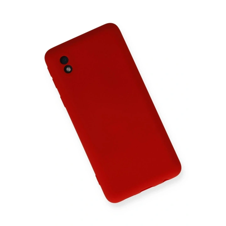 Mey İthalat®  Samsung Galaxy A01 Core Kılıf Nano içi Kadife Silikon - Kırmızı