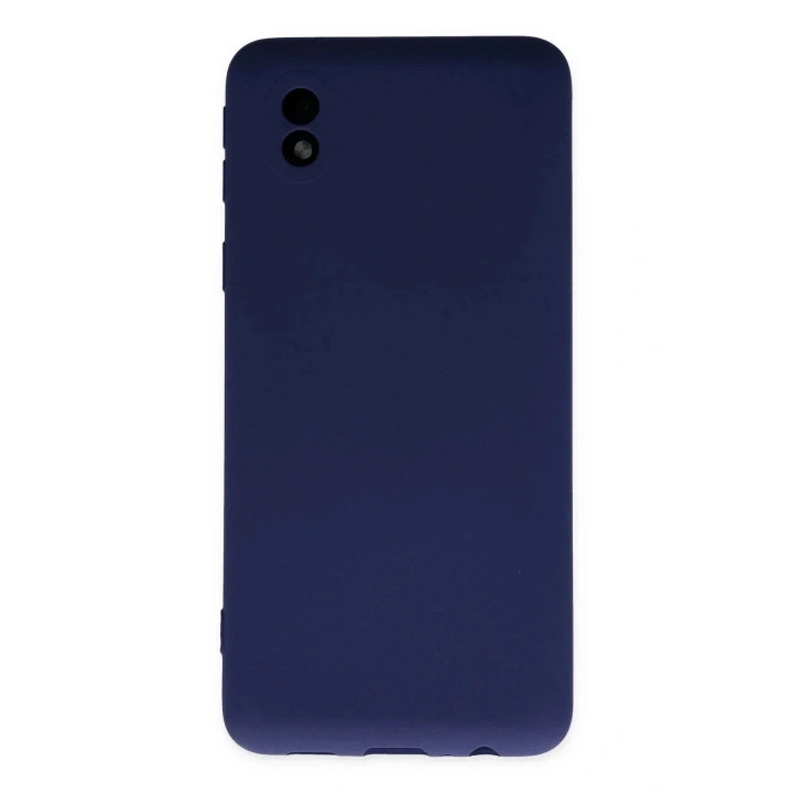 Mey İthalat®  Samsung Galaxy A01 Core Kılıf Nano içi Kadife Silikon - Lacivert