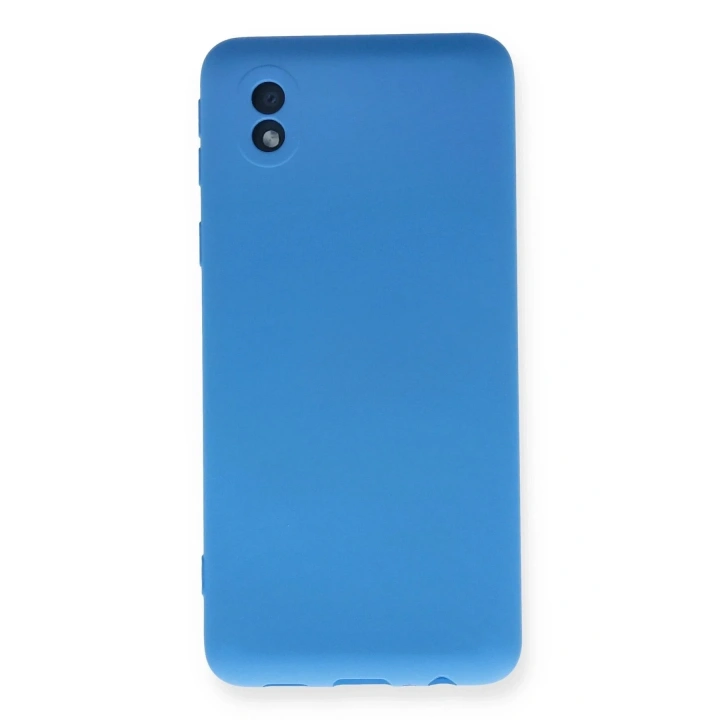 Mey İthalat®  Samsung Galaxy A01 Core Kılıf Nano içi Kadife Silikon - Mavi