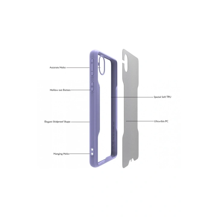 Mey İthalat®  Samsung Galaxy A01 Core Kılıf Platin Silikon - Pembe
