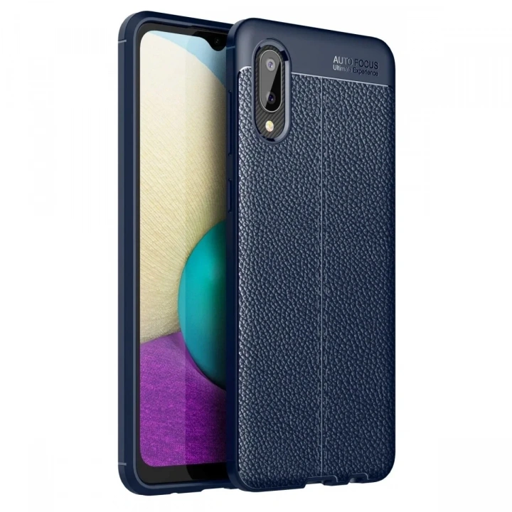 Mey İthalat®  Samsung Galaxy A02 Kılıf Auto Focus Kapak - Lacivert