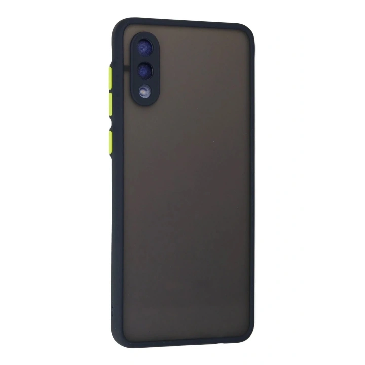 Mey İthalat®  Samsung Galaxy A02 Kılıf Montreal Silikon Kapak - Lacivert